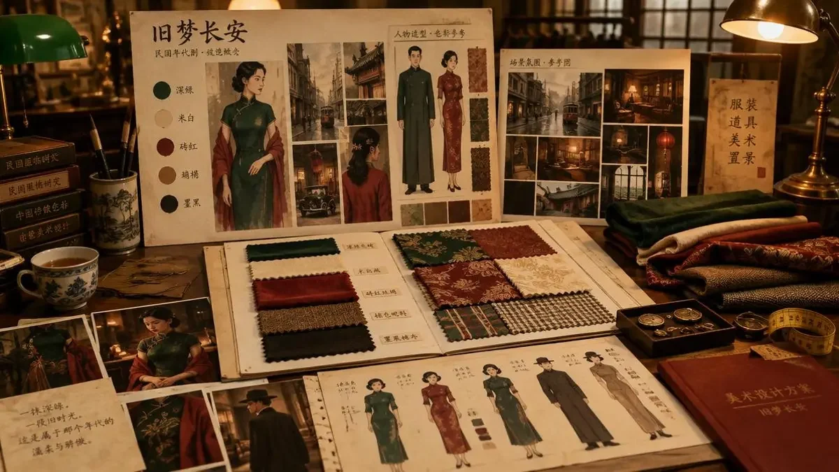 美术手记:墨绿与砖红的年代配色哲学 - 黄果漫剧入口幕后花絮 美术手记:墨绿与砖红的年代配色哲学 幕后花絮配图