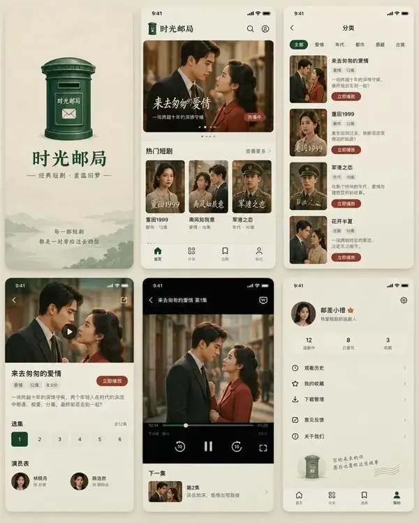 黄果漫剧入口 App - 年代情感短剧在线看 黄果漫剧入口 App 界面预览